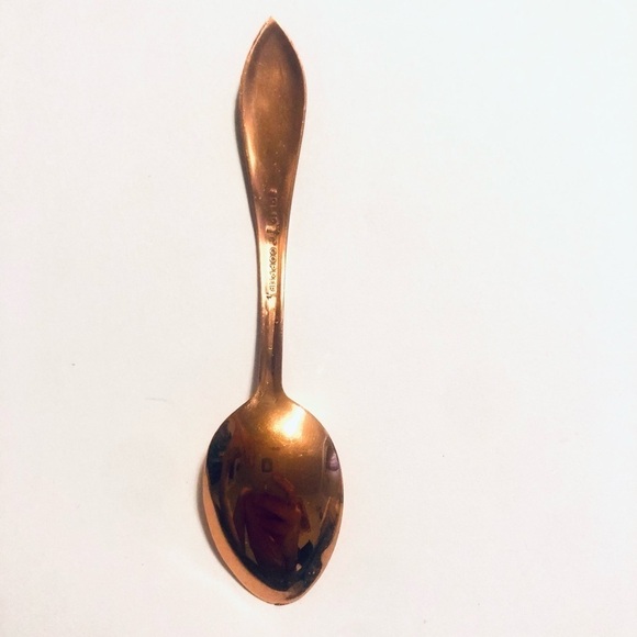 Vtg Bell Trading Post Solid Copper Souvenier Spoon Arizona Cactus Desert 4” - Picture 2 of 4
